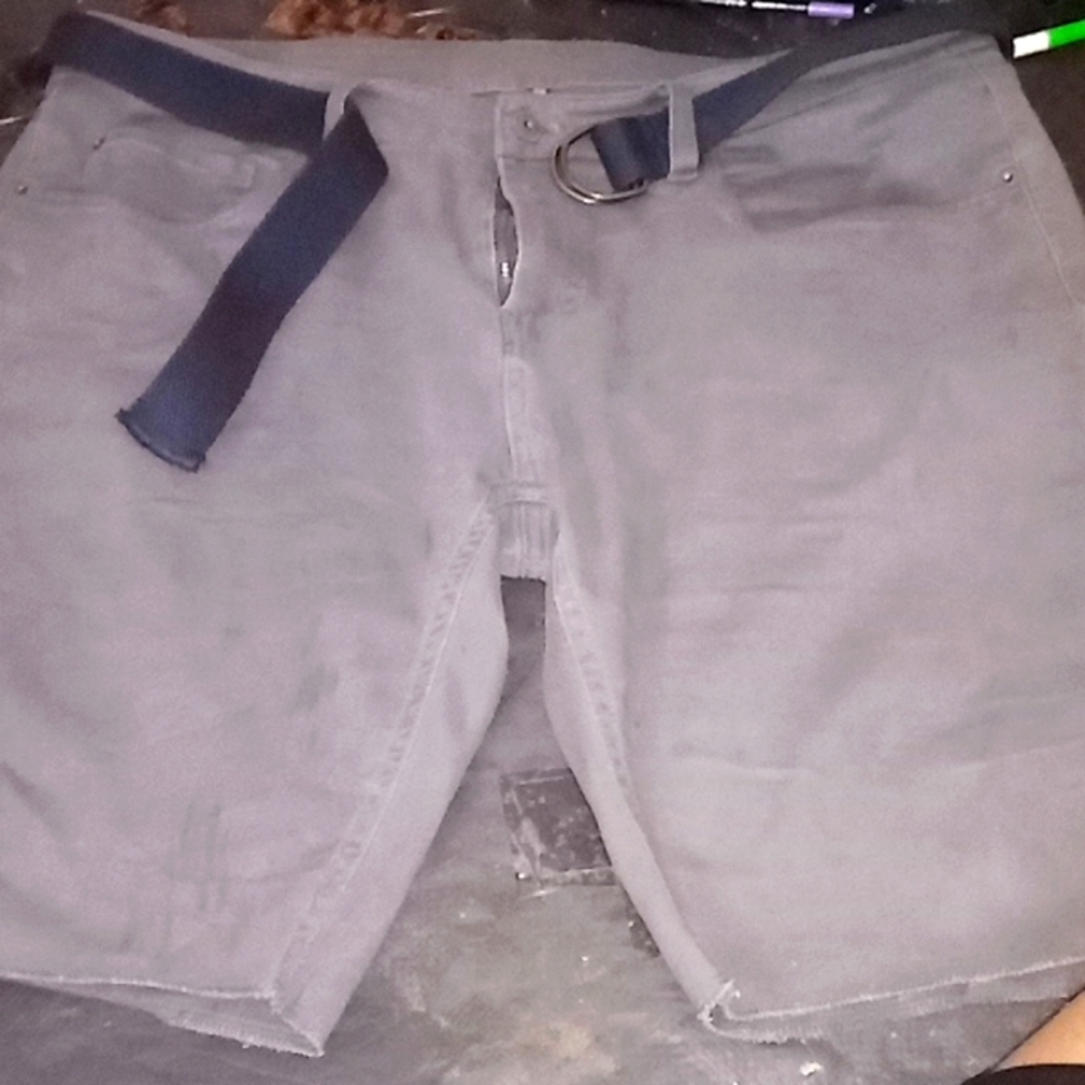Lightly used in good condition Matix all grey cut off shorts.Size 36.Retail $25.